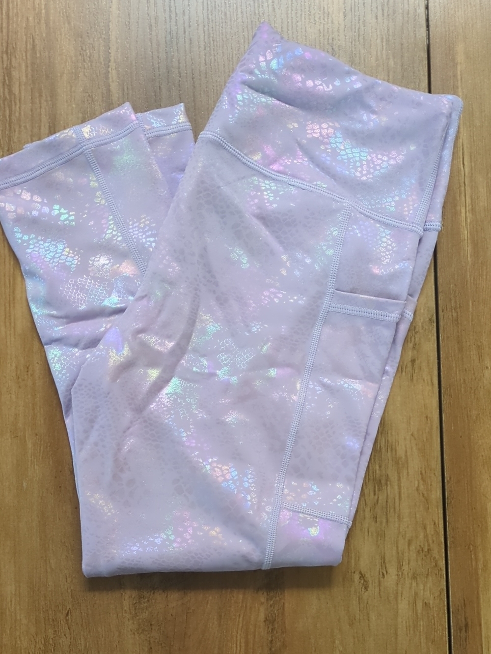 Constantly Varied Gear Holographic Snakeprint Lavender Leggings